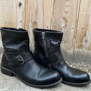 Bed Stu Cobbler - Buckle & Zipper Low Boots - Woven